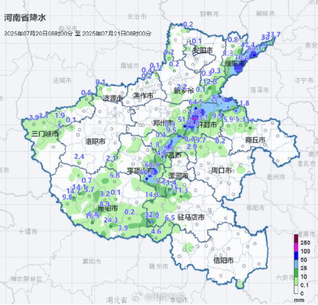 昨夜郑州下了一场雨，但部分区域“干”着急